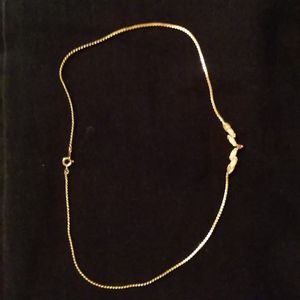 Costume goldstone necklace